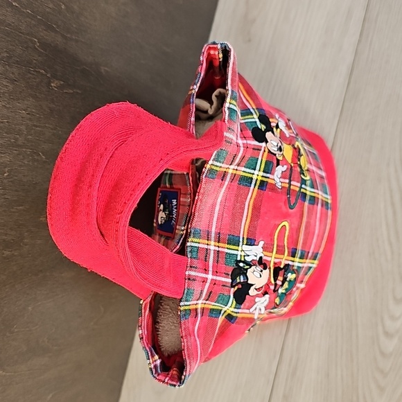 Vintage Disney Store Plaid Mickey & Minnie Mouse Hoola Hoop Small Handbag - Picture 5 of 17